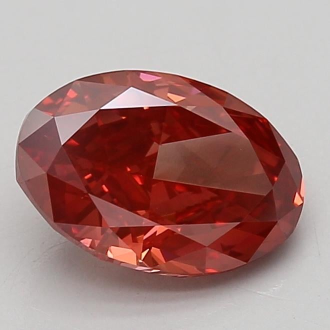 2.55 Ct. Fancy Vivid Pink Oval Lab Grown Diamond