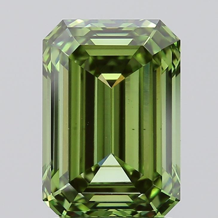 1.97 Ct. Fancy Vivid Green Emerald Lab Grown Diamond