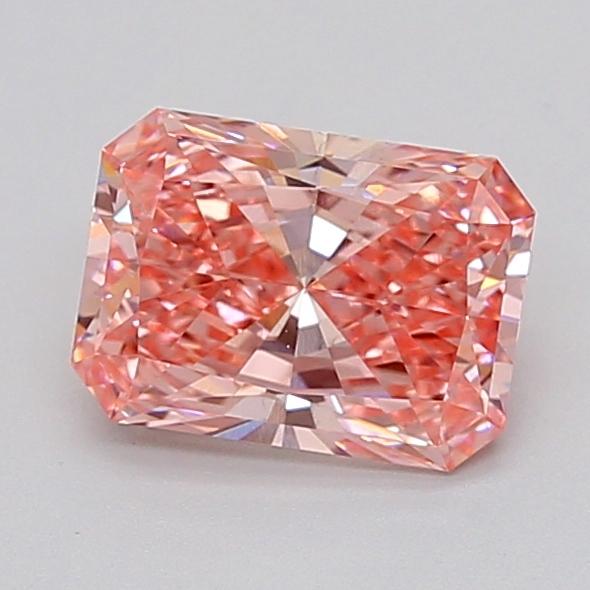 1.58 Ct. Fancy Vivid  Pink Radiant Lab Grown Diamond