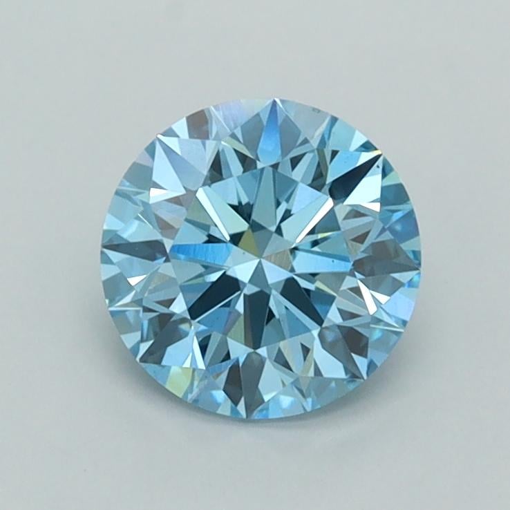 1.00 Ct. Fancy Vivid  Blue Round Lab Grown Diamond