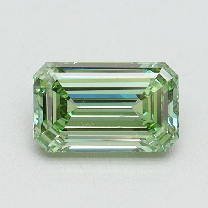 0.70 Ct. Fancy Vivid Pacific Green Emerald Lab Grown Diamond
