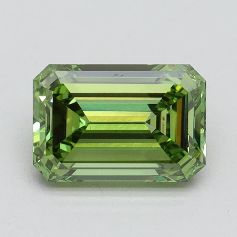 1.21 Ct. Fancy Vivid Green Emerald Lab Grown Diamond