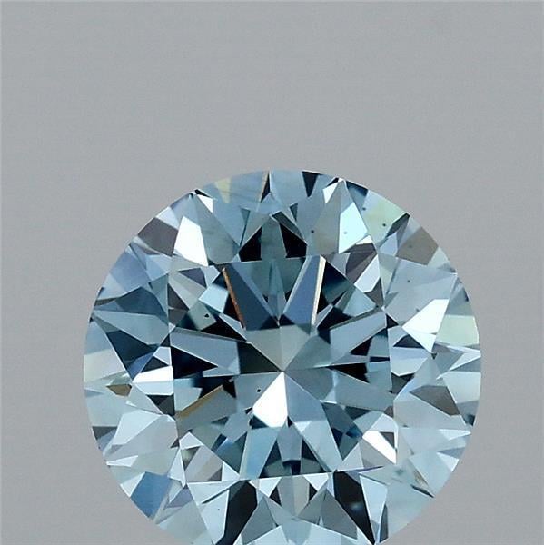 1.44 Ct. Fancy Vivid  Blue Round Lab Grown Diamond