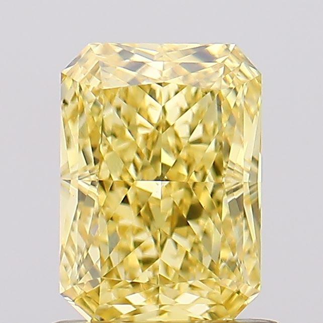 1.19 Ct. Fancy Vivid  Yellow Radiant Lab Grown Diamond