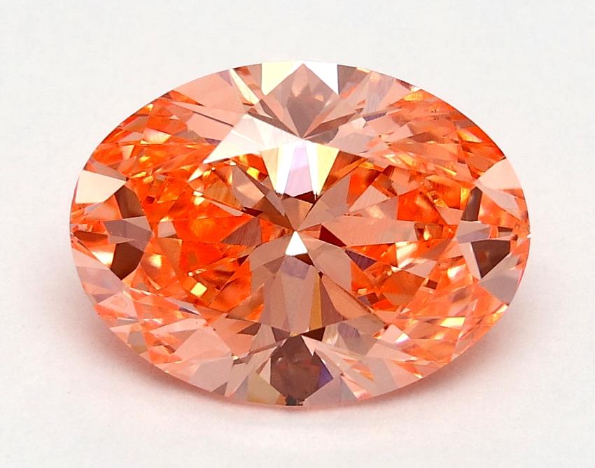 1.91 Ct. Fancy Vivid Pink Oval Lab Grown Diamond