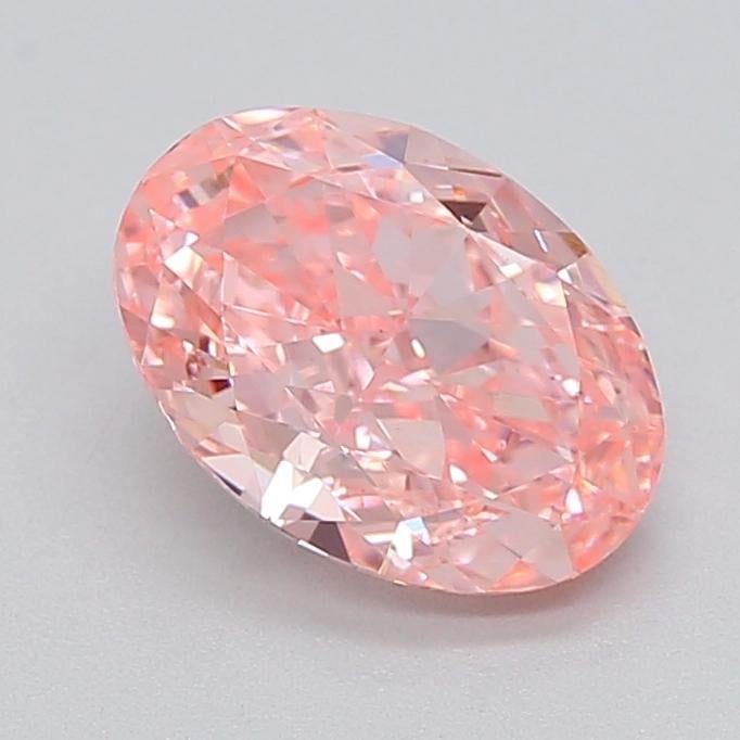 1.53 Ct. Fancy Vivid  Pink Oval Lab Grown Diamond
