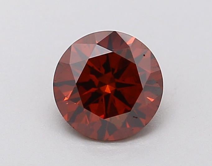 0.45 Ct. Fancy Deep  Orange Round Lab Grown Diamond