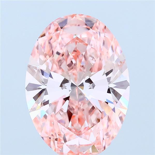 3.02 Ct. Fancy Pink Oval Lab Grown Diamond
