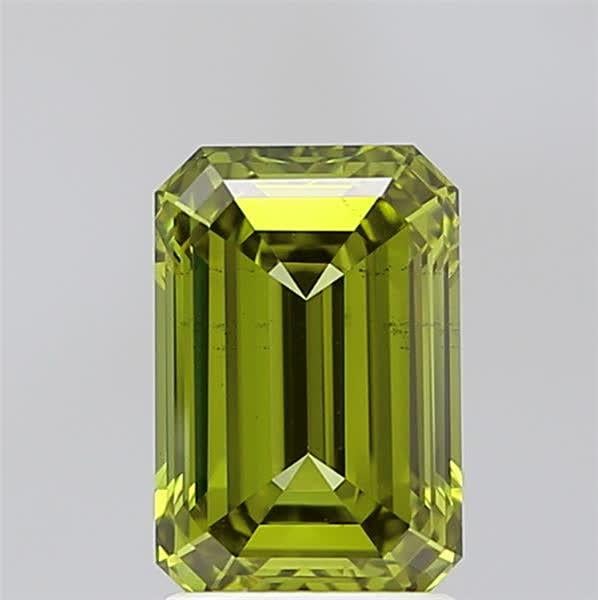 2.02 Ct. Fancy Vivid Green Emerald Lab Grown Diamond