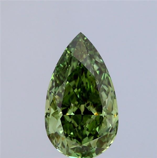 1.50 Ct. Fancy Vivid Green Pear Lab Grown Diamond
