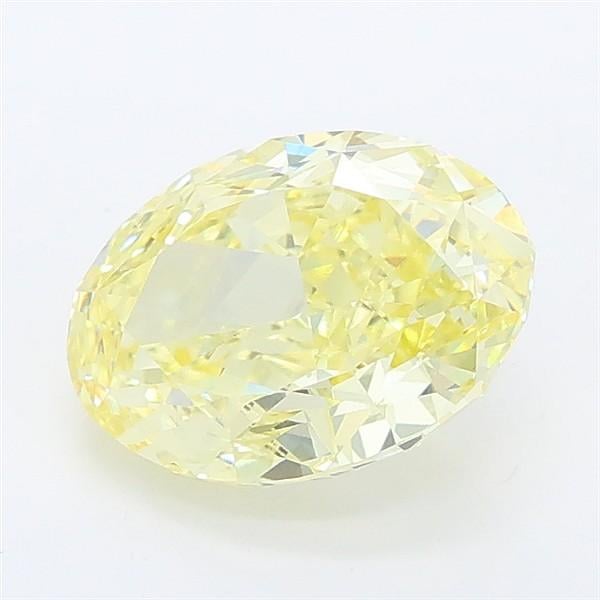2.20 Ct. Fancy Intense Yellow Oval Lab Grown Diamond