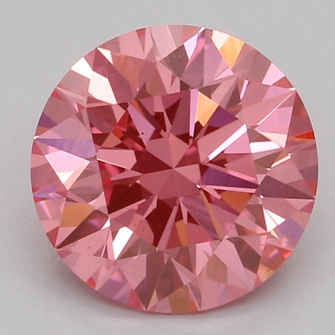 1.09 Ct. Fancy Vivid Pink Round Lab Grown Diamond