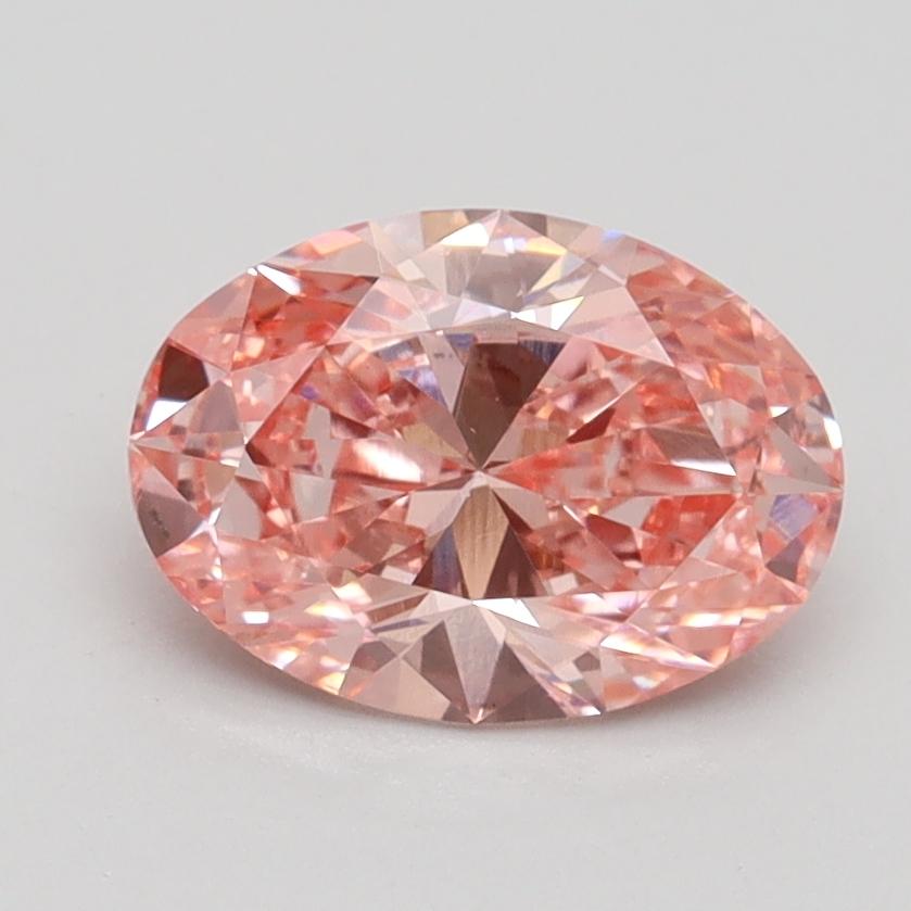 1.41 Ct. Fancy Vivid Pink Oval Lab Grown Diamond