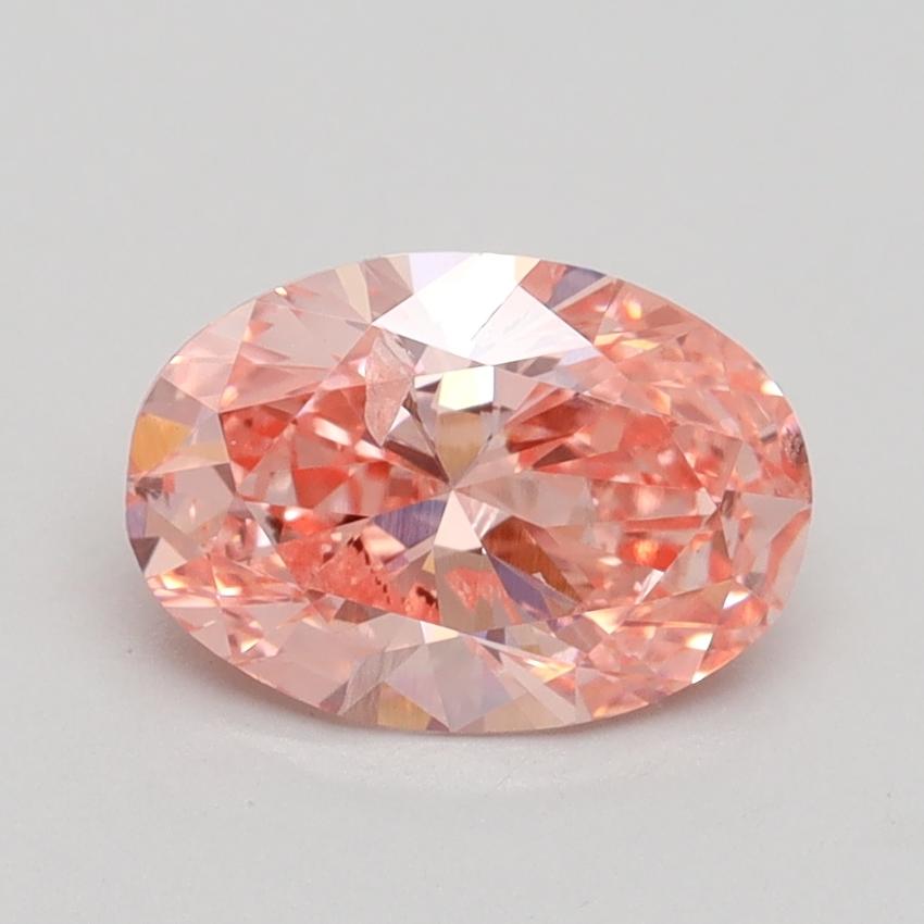 1.40 Ct. Fancy Vivid Pink Oval Lab Grown Diamond