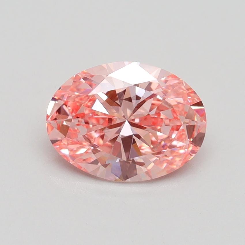 1.01 Ct. Fancy Intense Pink Oval Lab Grown Diamond