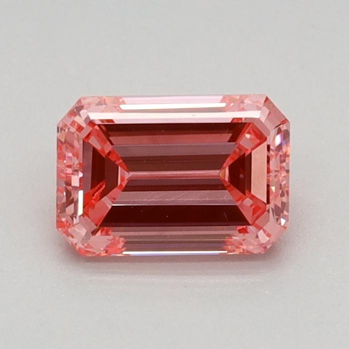 0.55 Ct. Fancy Vivid Pink Emerald Lab Grown Diamond