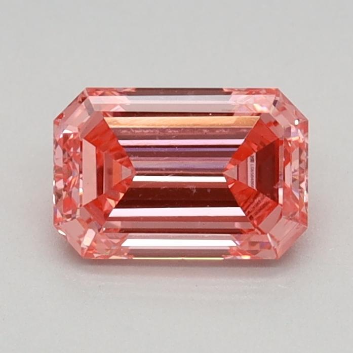 0.63 Ct. Fancy Vivid Pink Emerald Lab Grown Diamond