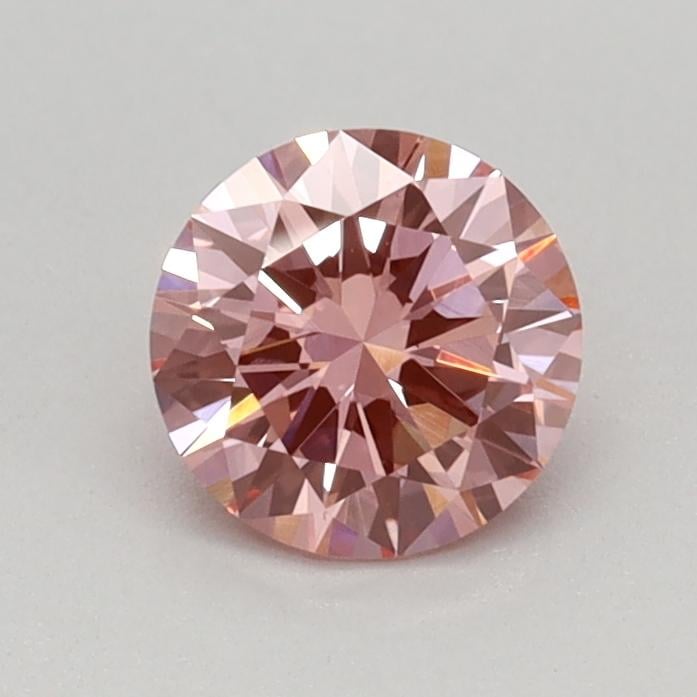 0.48 Ct. Fancy Vivid Pink Round Lab Grown Diamond