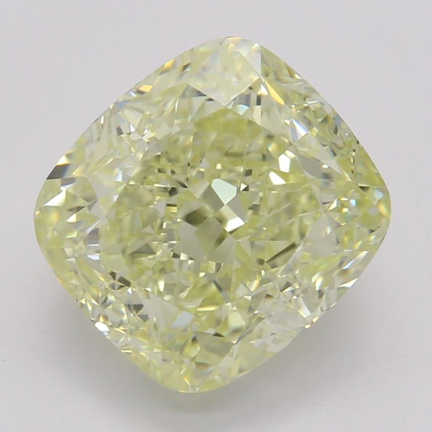 3.01 Ct. Fancy Light Yellow Cushion Diamond