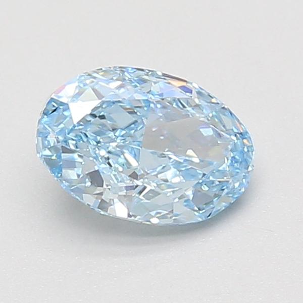 1.06 Ct. Fancy Vivid Blue Oval Lab Grown Diamond