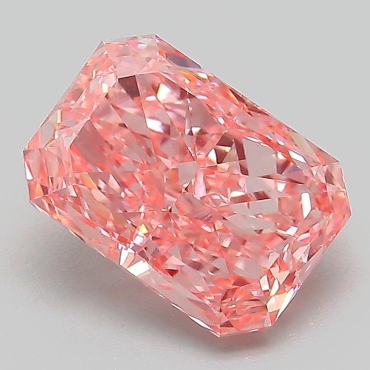 2.09 Ct. Fancy Vivid Pink Radiant Lab Grown Diamond