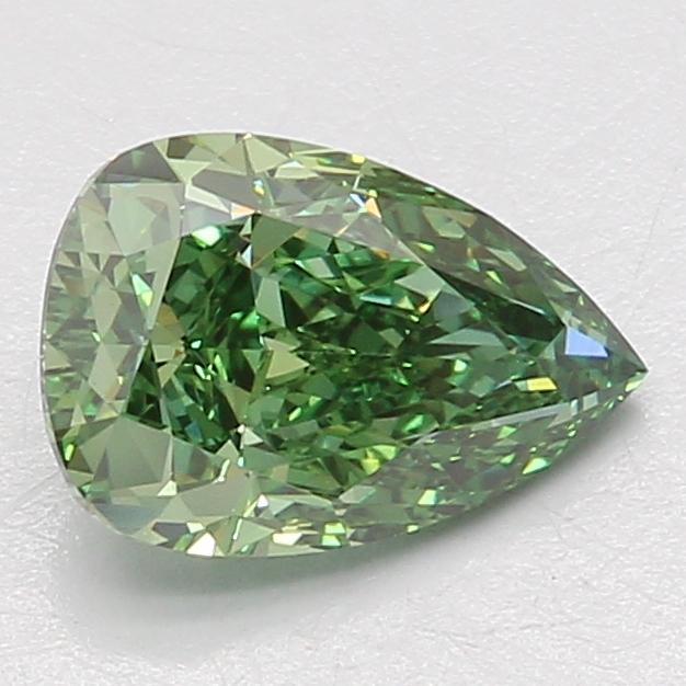 2.03 Ct. Fancy Vivid Green Pear Lab Grown Diamond