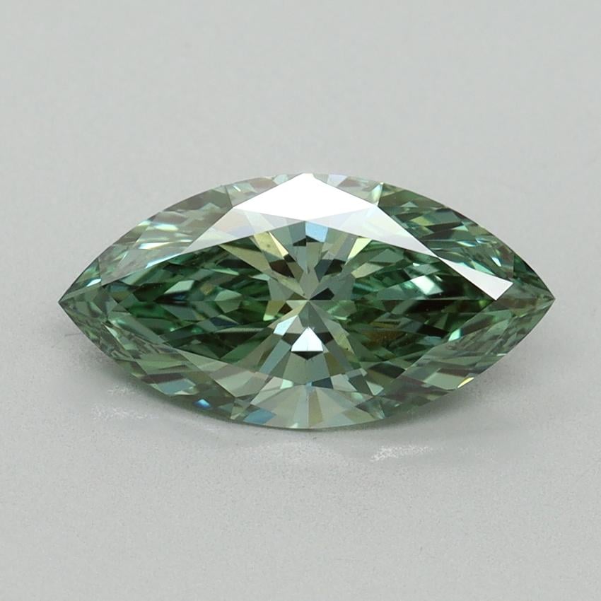 1.59 Ct. Fancy Vivid Green Marquise Lab Grown Diamond