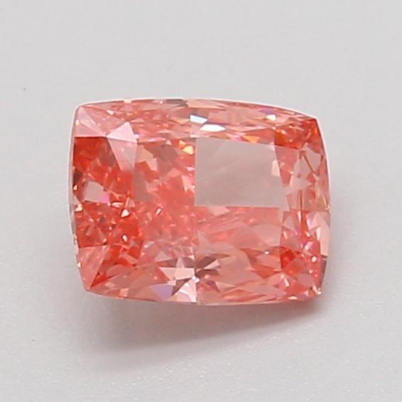 1.04 Ct. Fancy Vivid Pink Cushion Lab Grown Diamond