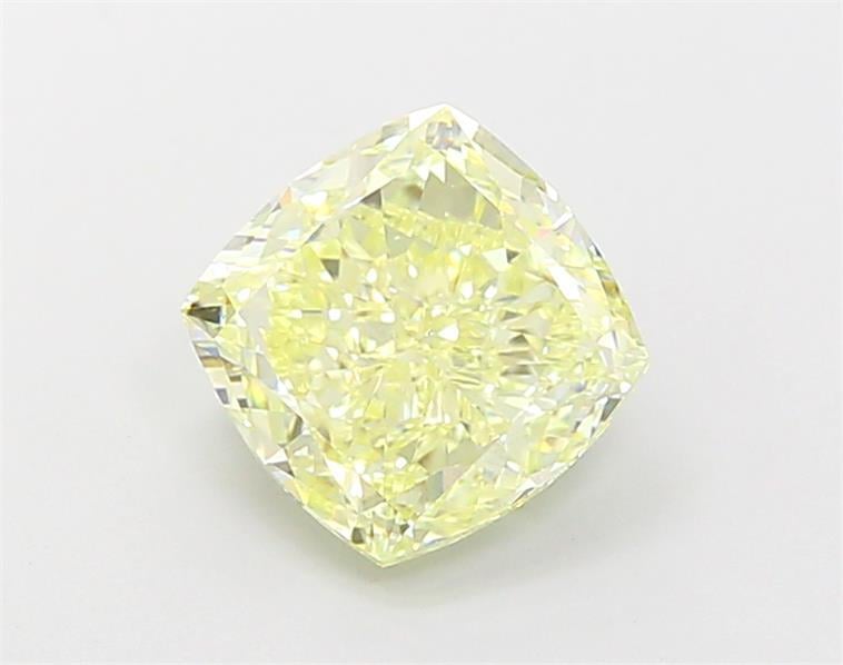 2.01 Ct. Fancy Light  Yellow Cushion Lab Grown Diamond