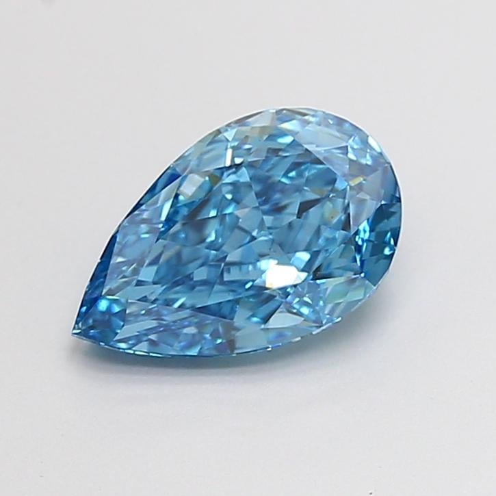 1.57 Ct. Fancy Vivid  Blue Pear Lab Grown Diamond