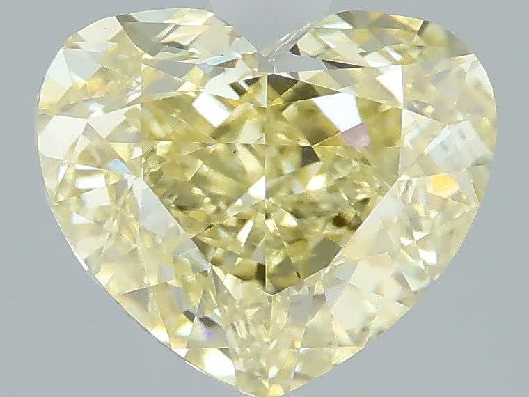 2.50 Ct. Fancy Yellow Heart Lab Grown Diamond