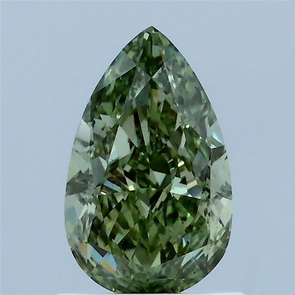 1.10 Ct. Fancy Vivid Green Pear Lab Grown Diamond