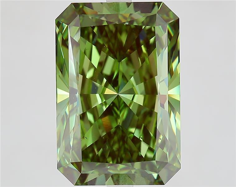 10.40 Ct. Fancy Vivid  Green Radiant Lab Grown Diamond