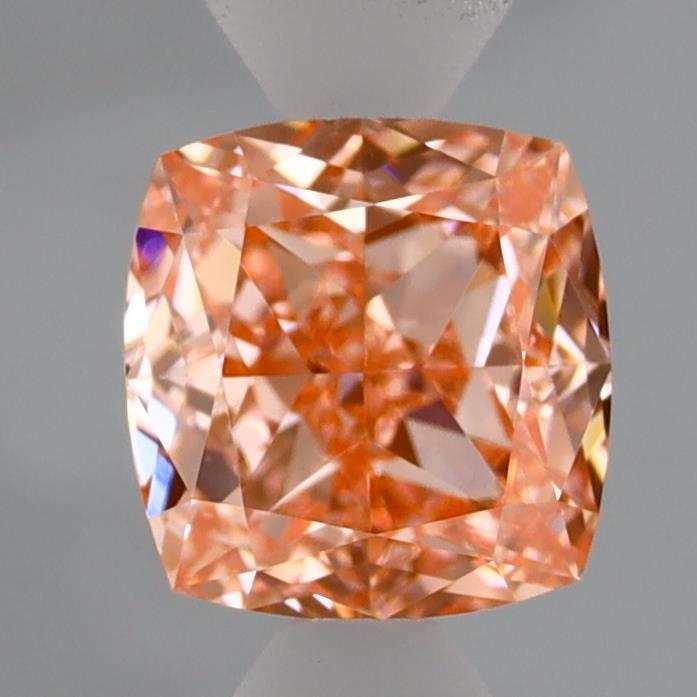 1.47 Ct. Fancy Vivid  Pink Cushion Lab Grown Diamond