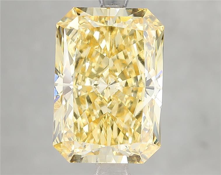 5.10 Ct. Fancy Vivid Yellow Radiant Lab Grown Diamond