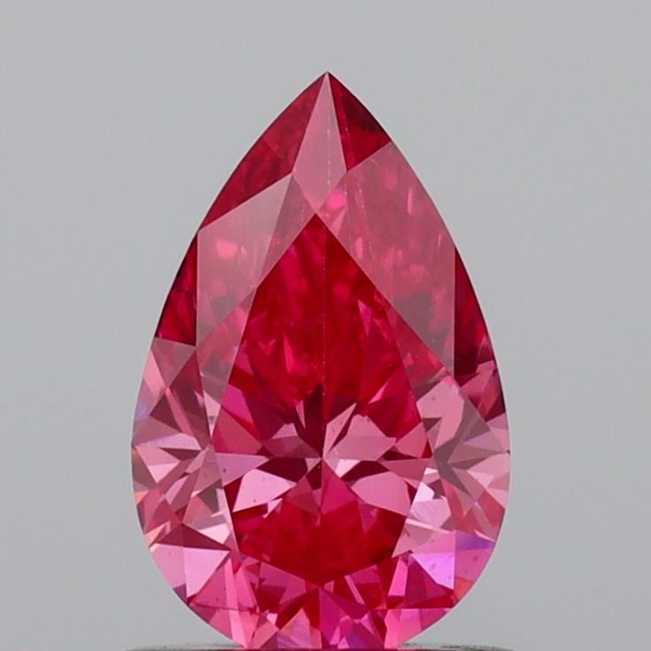 0.75 Ct. Fancy Vivid Pink Pear Lab Grown Diamond