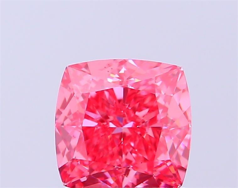 1.08 Ct. Fancy Vivid Pink Cushion Lab Grown Diamond