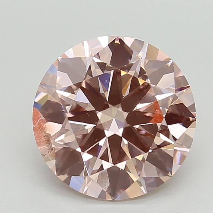3.02 Ct. Fancy Light Pink Round Lab Grown Diamond