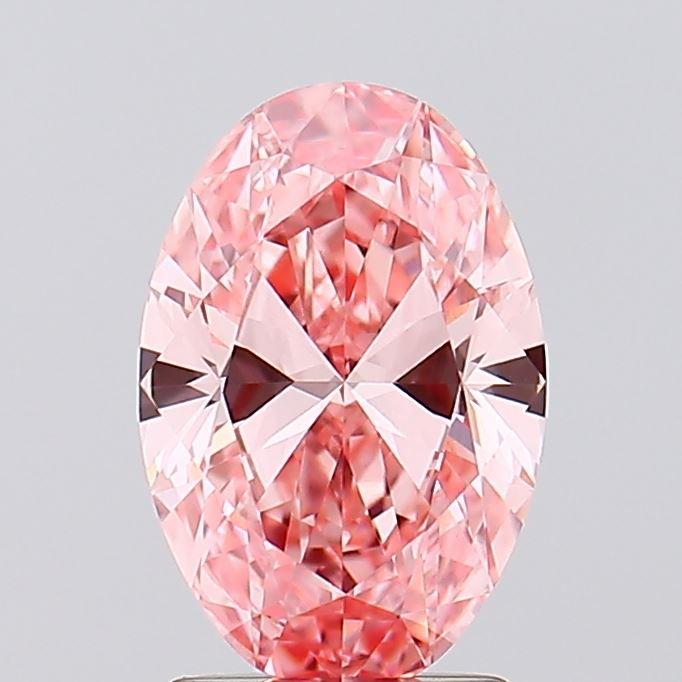 1.83 Ct. Fancy Vivid Pink Oval Lab Grown Diamond