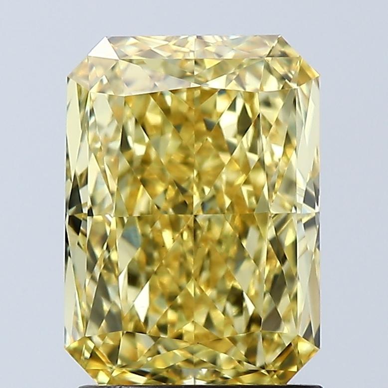 2.06 Ct. Fancy Vivid Yellow Radiant Lab Grown Diamond