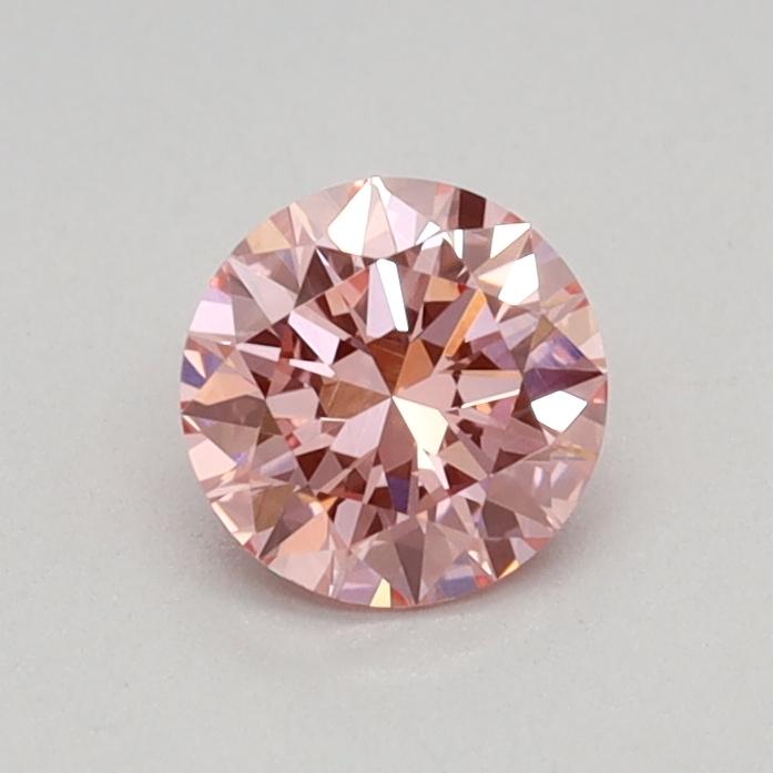 0.37 Ct. Fancy Vivid Pink Round Lab Grown Diamond