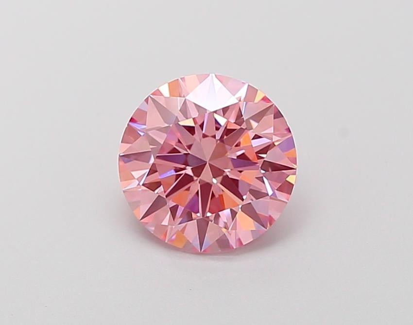 1.48 Ct. Fancy Vivid Pink Round Lab Grown Diamond