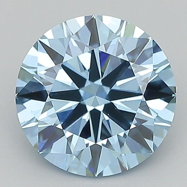 2.01 Ct. Fancy Vivid  Blue Round Lab Grown Diamond
