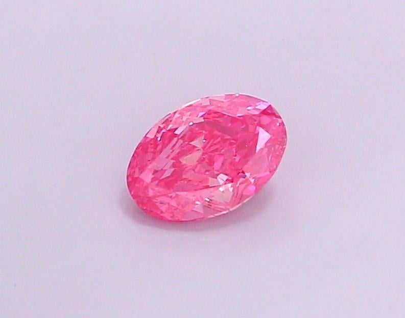 1.06 Ct. Fancy Vivid  Pink Oval Lab Grown Diamond