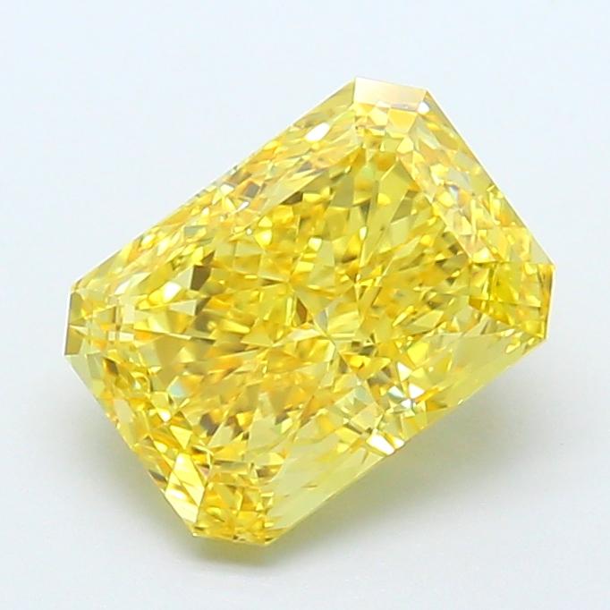 2.59 Ct. Fancy Vivid Yellow Radiant Lab Grown Diamond