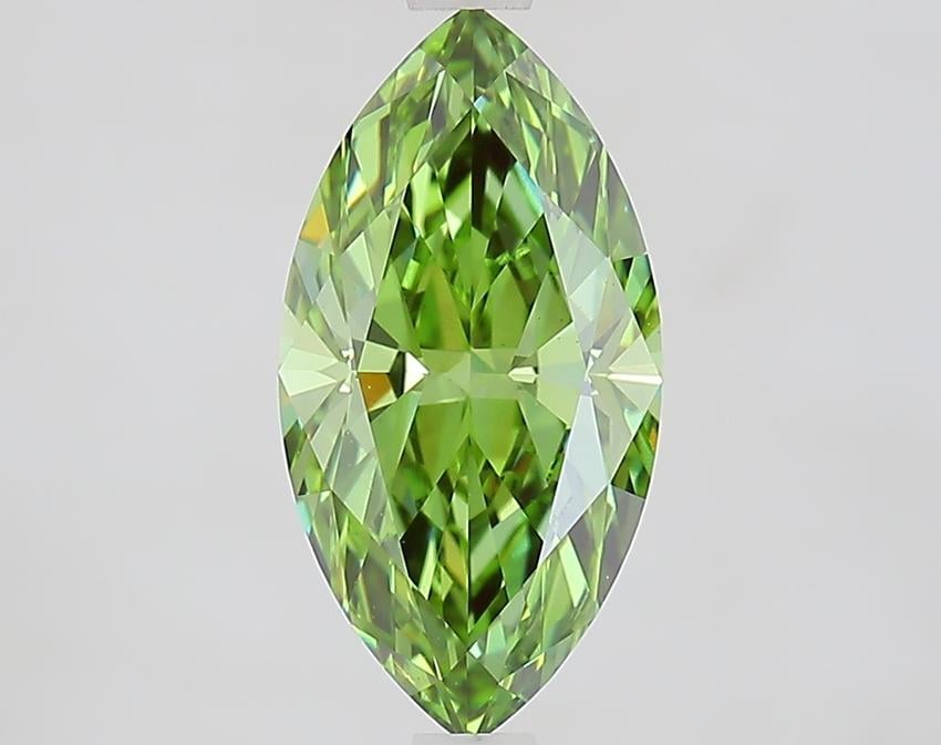 2.06 Ct. Fancy Vivid Green Marquise Lab Grown Diamond