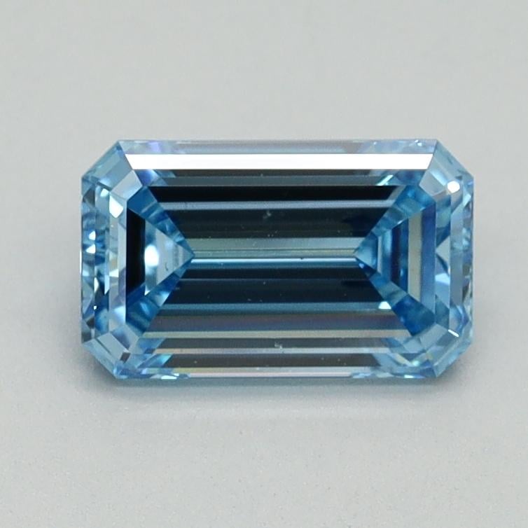 1.01 Ct. Fancy Vivid Blue Emerald Lab Grown Diamond