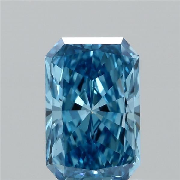 0.93 Ct. Fancy Vivid  Blue Radiant Lab Grown Diamond