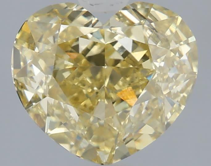 2.06 Ct. Fancy Intense Yellow Heart Lab Grown Diamond