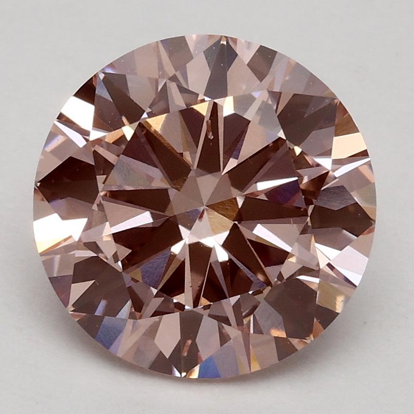 2.36 Ct. Fancy Intense Pink Round Lab Grown Diamond